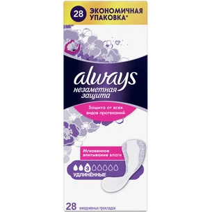 Щоденні прокладки Always Непомітний Захист Large Duo 28 шт (8001841009445) зображення 1