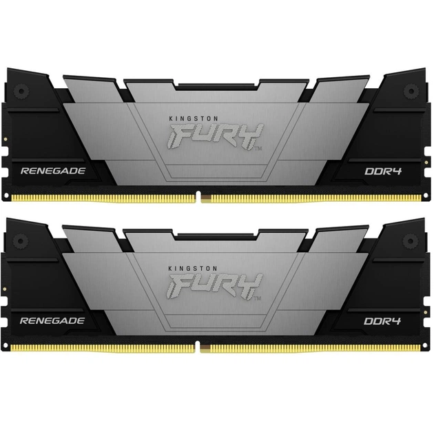Модуль пам'яті для комп'ютера DDR4 16GB (2x8GB) 4000 MHz Fury Renegade Black Kingston Fury (ex.HyperX) (KF440C19RB2K2/16) - зображення 1