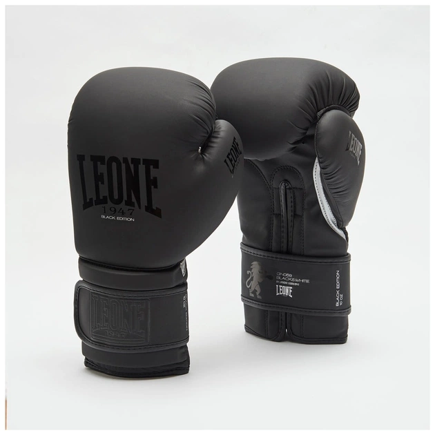 Боксерські рукавички Leone GN059 Black/White 10 унцій (GN059_Bl/White_10oz) - picture 5