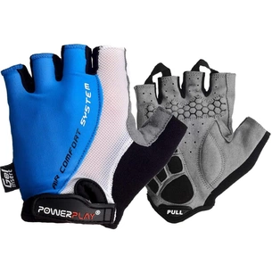 Велорукавиці PowerPlay 5010 White/Blue M (5010B_M_Blue) зображення 1