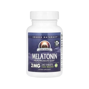 Витаминно-минеральный комплекс Source Naturals Мелатонин медленного высвобождения, 2 мг, Melatonin, 240 табл (SNS-00064) изображение 1