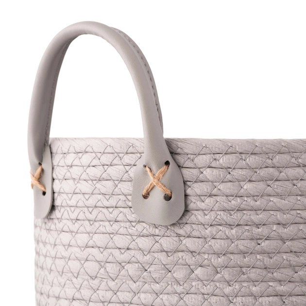 Кошик для зберігання Ardesto Minimalism Паперовий шпагат Сірий 24 л (ARHC2508RG) - picture 5