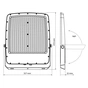 Прожектор Videx F5 300W 3000-5000-6500K 230V White (VL-F5-300CW) - зменшене зображення 11