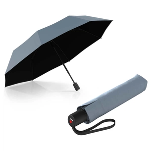 Зонт Knirps A.200 Medium Duomatic Fog Black HeatShield автомат, складана (Kn95-7201-88082) изображение 1