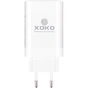 Зарядний пристрій XoKo 2xUSB-C PD65W + 1xUSB QC3.0 GaN white (XK-QC-630) - зменшене зображення 2