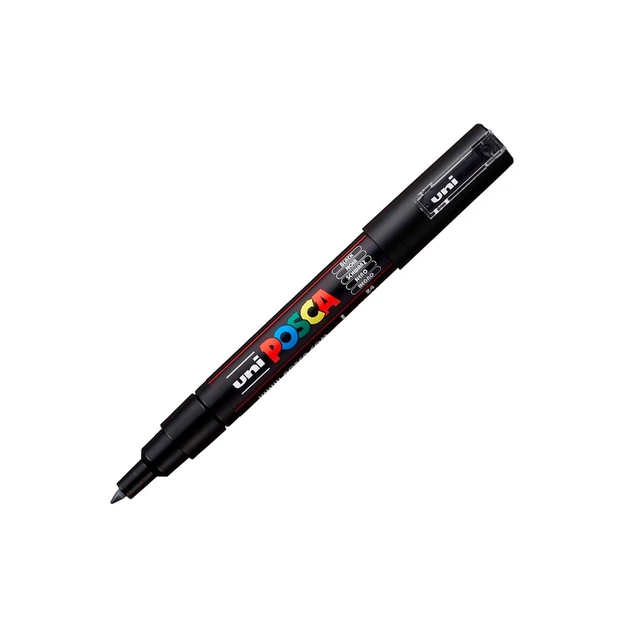 Маркер UNI Posca PC- 1MR 0.7 мм Черный (PC-1M BLACK(N)) - изображение 1