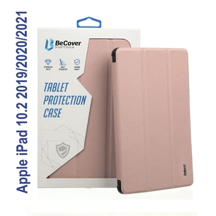 Чохол до планшета BeCover Tri Fold Soft TPU mount Apple Pencil Apple iPad 10.2 2019/2020/2021 Pink (706745) зображення 1