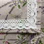 Доріжка на стіл Прованс Grosso з мереживом 140х40 см (17525) - зменшене зображення 4