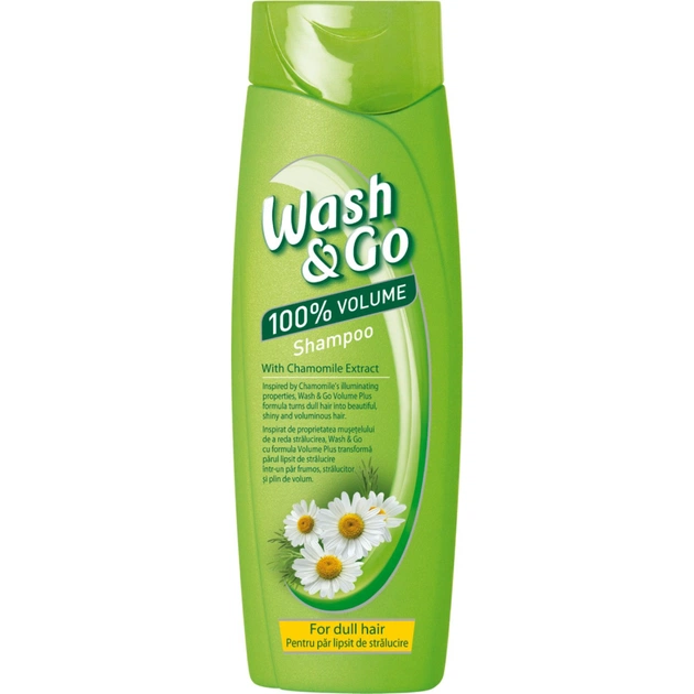 Шампунь Wash&Go з екстрактом ромашки для тьмяного волосся 400 мл (8008970042183) - изображение 1