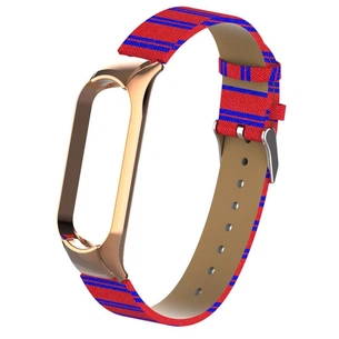 Ремінець до фітнес браслета XoKo Leather Premium Band для Xiaomi Mi band 5 Red (XK-M5-LRRD) зображення 1