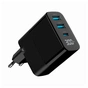 Зарядний пристрій Gembird 2хUSB-A (QC3.0 18W) + 1хType-C (PD20W) LCD black (TA-UC-PDQC30LCD-BK-02) - зменшене зображення 4
