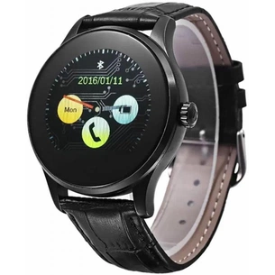 Смарт-годинник UWatch K88H Black Leather Strap (F_59768) зображення 1