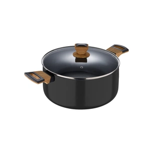 Каструля Bergner Earth black, з кришкою 28 см, 6 л (BG-32037-BK) зображення 1