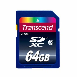 Карта пам'яті Transcend 64Gb SDXC class 10 (TS64GSDXC10) зображення 1