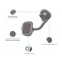 Універсальний автотримач Intaleo CM02GP (1283126483684) - зменшене зображення 4