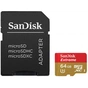 Карта пам'яті SanDisk 64GB microSDXC Extreme Class 10 UHS-I U3 (SDSQXNE-064G-GN6MA / SDSQXNE-064G-GN6АA) - зменшене зображення 3