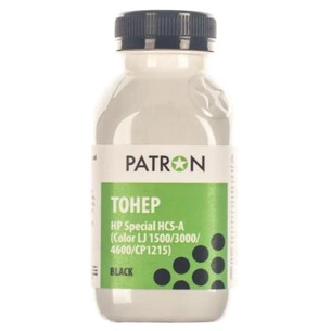 Тонер HP CLJ 1500/3000/4600/CP1215) BLACK 100г Patron (HCS-A-B-100) зображення 1