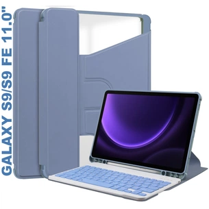 Чохол до планшета BeCover Keyboard 360° Rotatable Samsung Tab S9 (SM-X710/SM-X716)/S9 FE (SM-X510/SM-X516B) 11.0" Purple (710431) зображення 1