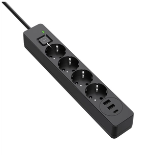 Мережевий фільтр живлення ColorWay  4 розетки/3USB 2M (CW-CHE432PDB) зображення 1