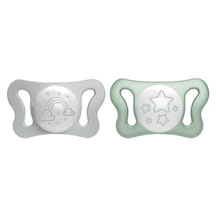 Пустушка Chicco Physioforma Micro силіконова від 0 до 2 місяців Нейтральна 2 шт (75126.41) зображення 1