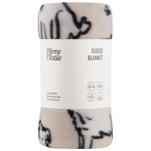 Плед Ardesto Fleece 100% поліестер, песики, сірий 130х160 см (ART0724PB) зображення 1