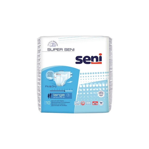 Підгузки для дорослих Seni Super Large 10 шт (5900516691196) - изображение 1