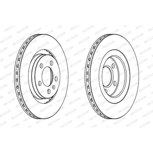 Гальмівний диск FERODO DDF928 зображення 1