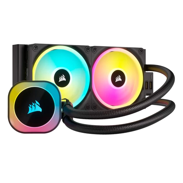 Система рідинного охолодження Corsair iCUE Link H100i RGB (CW-9061001-WW) - зображення 1