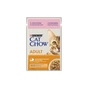Вологий корм для кішок Purina Cat Chow Adult з лососем і зеленою квасолею в желе 85г (7613036595063) - preview 1