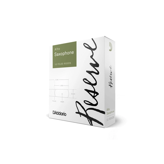 Тростина для саксофона D'Addario Reserve - Alto Sax #3.5 - 10 Pack (DJR1035) - зображення 1