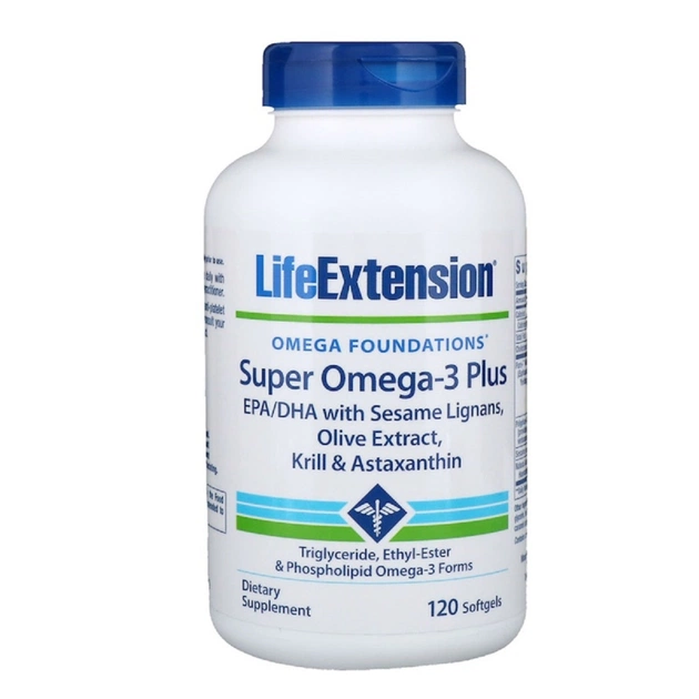 Жирні кислоти Life Extension Супер Омега-3 Плюс, Omega Foundations, Super Omega-3 Plus, 1 (LEX-19881) - зображення 1