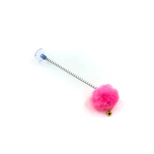 Іграшка для котів Hippie Pet М'ячик на присосці рожевий 23 см (HIPCT2304089RO) зображення 1