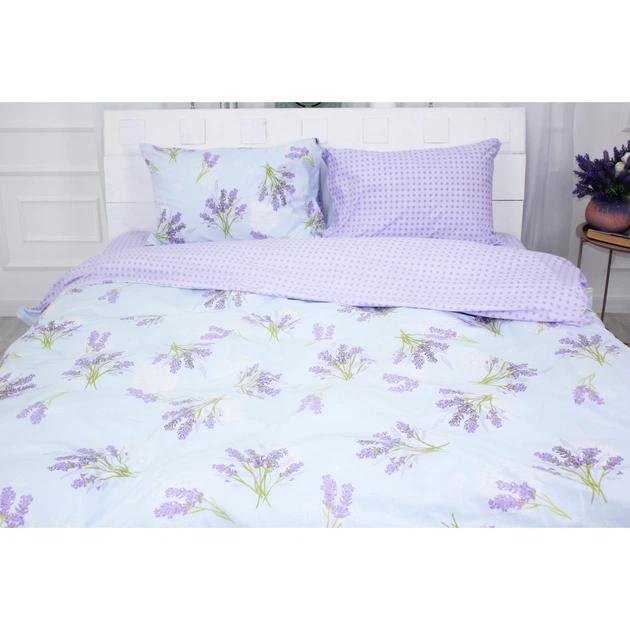 Постільна білизна MirSon Бязь Ranforce Elite 17-0130 Lavender sea 143х210 (2200004667300) - зображення 1