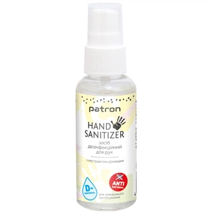Антисептик для рук Patron Camomile 50 мл (F3-033) зображення 1