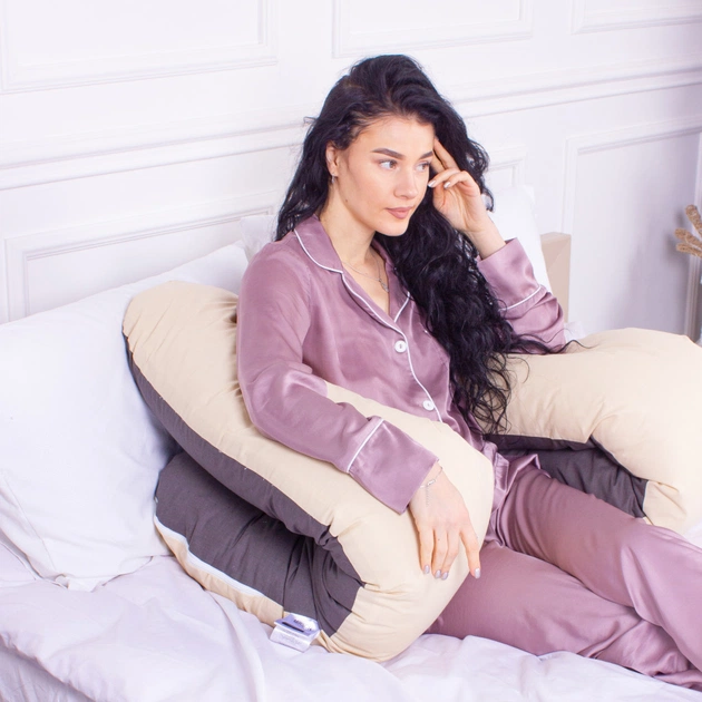 Подушка MirSon для вагітних та відпочинку Naturale Line №8001 U-подібна Marco (2200006178095) - picture 4