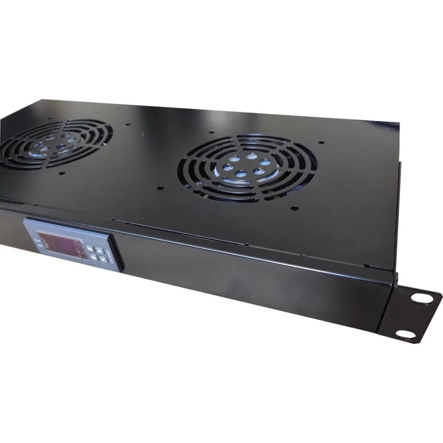 Вентиляторний модуль 2 вент. з термостатом Kingda (KD-301-8) - picture 3