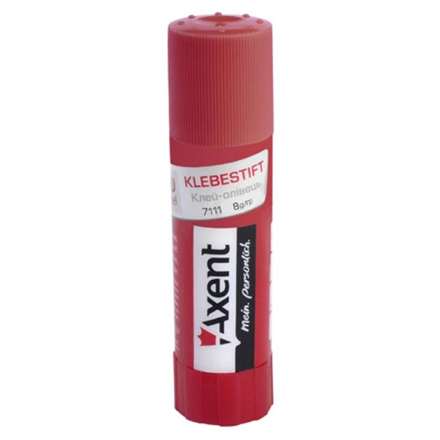 Клей Axent Glue stick PVP, 8 g (display) (7111-А) - picture 1