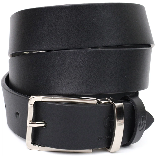Ремінь Grande Pelle Брючний з натуральної шкіри Чорний (11677) - зображення 1