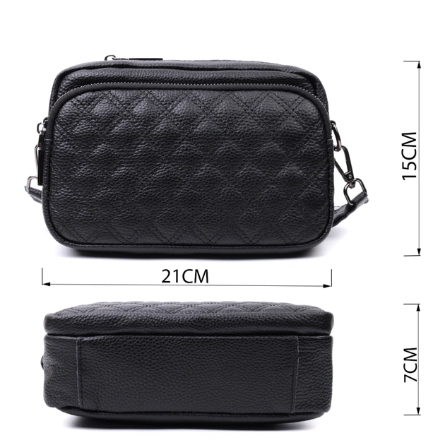 Сумка Vintage З натуральної шкіри Чорна (22634) - зображення 3