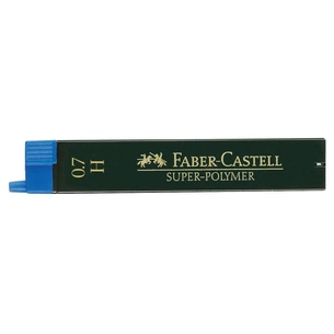 Грифель для механічного олівця Faber-Castell Super-Polymer Н (діаметр 0,7 мм), 12 штук у пеналі (27660) зображення 1