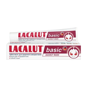 Зубна паста Lacalut Basic Захист ясен 75 мл (4016369961605) зображення 1