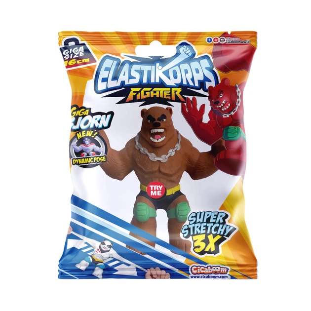 Антистресс Elastikorps Стретч-игрушка серии Fighter – Медведь Бьорн (C1016GF15-2021-2) - изображение 1