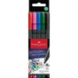 Лайнер Faber-Castell набор ручек капиллярных Grip Finepen трехгранная 0,4 мм, 5 цветов (32143) - уменьшенное изображение 1