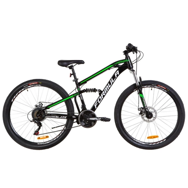 Велосипед Formula 27,5" BLAZE AM2 DD рама-16" 2019 чорно-салатовий (OPS-FR-27.5-019) - изображение 1