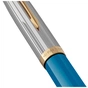 Ручка пір'яна Parker PARKER 51 Premium Turquoise GT  FP F (56 411) - уменьшенное изображение 5