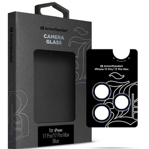 Скло захисне Armorstandart for Camera Supreme BI Apple iPhone 17 Pro / 17 Pro Max Blue (ARM86439) зображення 1