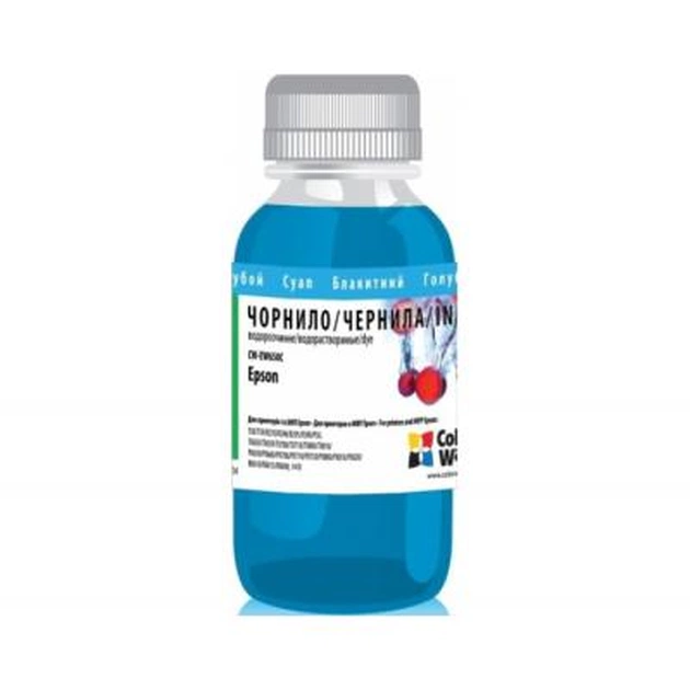 Чернила ColorWay Epson SP R270/290 RX500 TX650 100мл Cyan (CW-EW650C01) - изображение 1