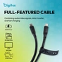 Дата кабель USB-C to USB-C 0.5m USB4 2.0 80G 240W 16K silicone black Digitus (AK-300350-005-S) - зменшене зображення 6