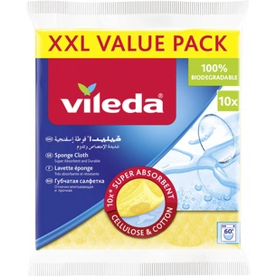 Серветки для прибирання Vileda вологопоглинаючі 10 шт. (4023103155411) зображення 1
