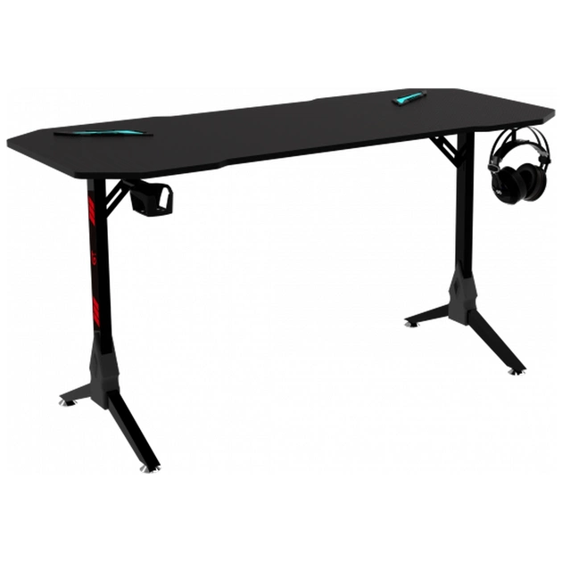 Комп'ютерний стіл GT Racer T-1211 Black (T-1211 (120x60x73) Black) - picture 3